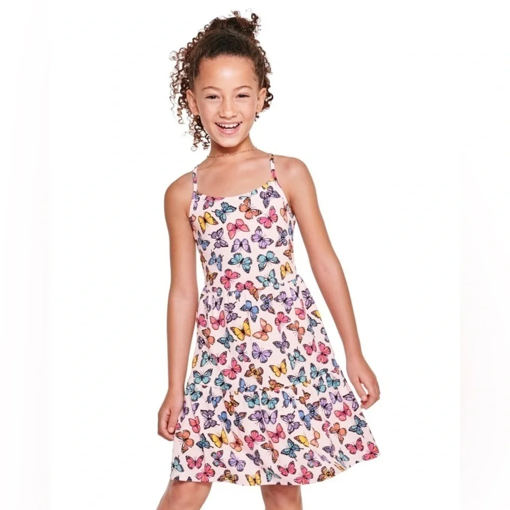 The Children’s Place Colorful Butterfly Print Dress size small 5/6 - Picture 2 of 7